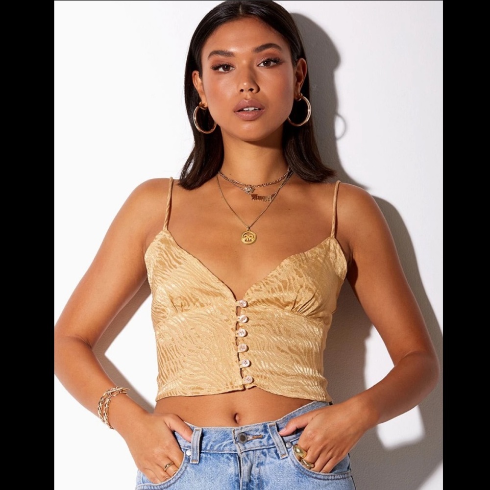 Motel Rocks Sipa satin top
